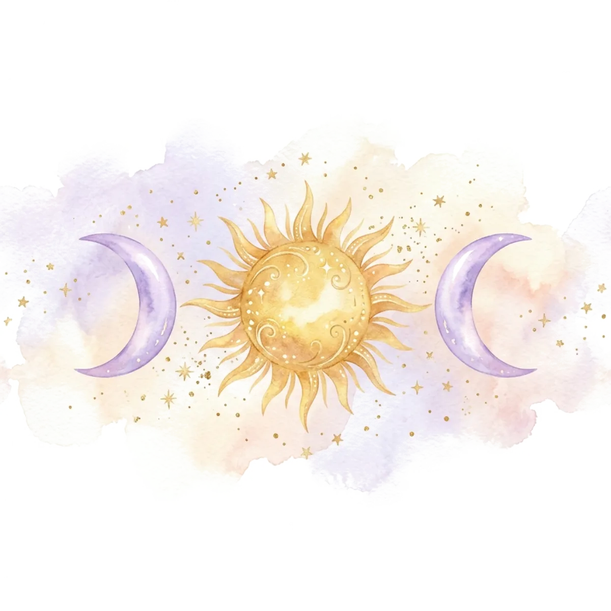 Celestial Sun and Moon